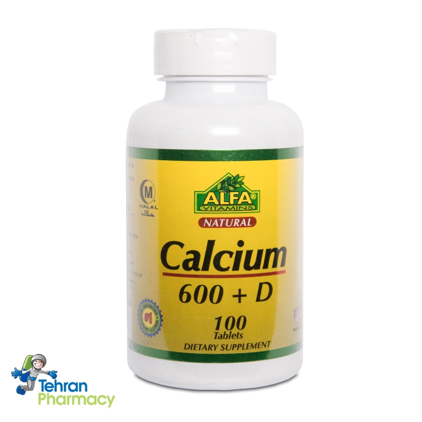 کلسیم 600 و ویتامینD آلفا ویتامینز - ALFA VITAMINS Calcium600 +D